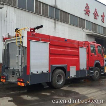 Camión de extinción de incendios con tanque de agua 140hp 4000L